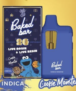 Baked Bar Cookie Monster